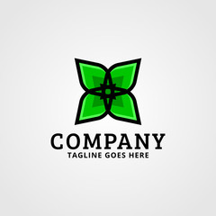 creative nature logo vector template