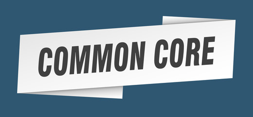 common core banner template. common core ribbon label sign