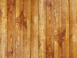 Brown mordant wooden vertical planks texture board background.