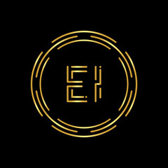 Initial EI Letter Logo With Creative Modern Business Typography Vector Template. Digital Abstract Letter EI Logo Design