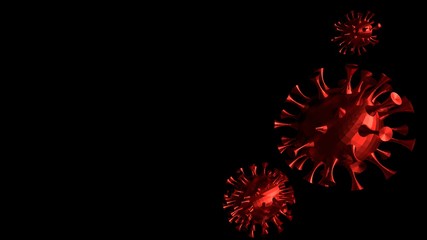 corona-virus red black wallpaper