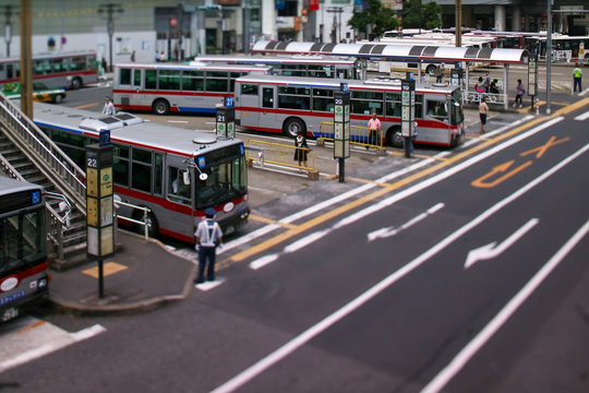 渋谷駅前バスロータリー