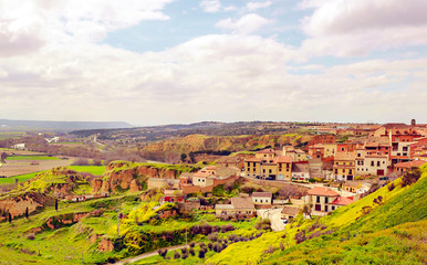 Fields of Toro in Zamora in a cloudy day