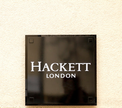 Ingolstadt, Germany : A Hackett clothing outlet. Hackett opened its first shop in London in 1983
