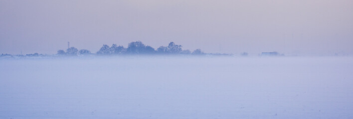 Winterabend am Horizont