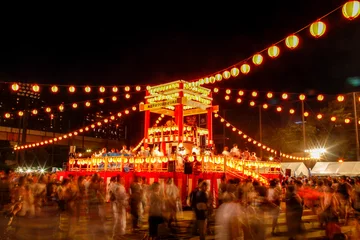 Fotobehang 夏祭りと盆踊り © Soraplus