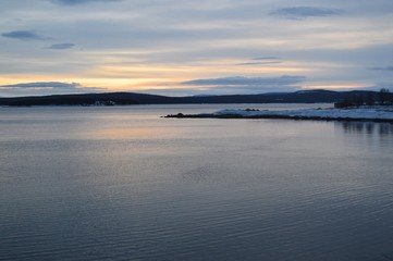 Fototapeta premium sunset on the bay