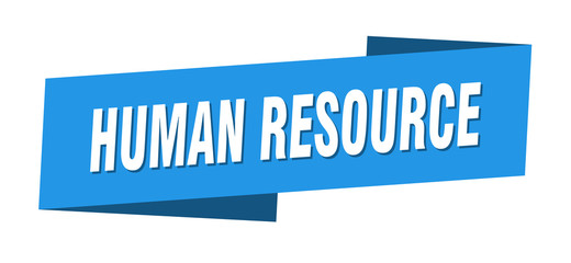human resource banner template. human resource ribbon label sign