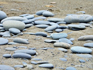 Steine am Strand