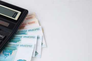 Concept. The budget of the family.Cost cutting.