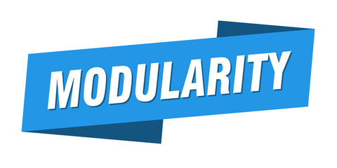 modularity banner template. modularity ribbon label sign