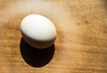 Oreol egg on wooden board