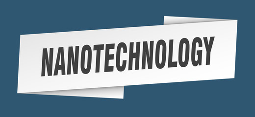 nanotechnology banner template. nanotechnology ribbon label sign