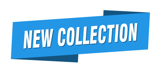 new collection banner template. new collection ribbon label sign