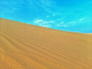 Naklejka premium Sand dunes in desert of Algeria