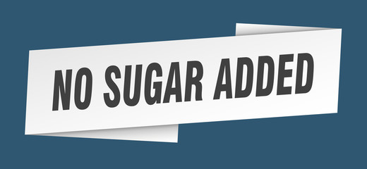 no sugar added banner template. no sugar added ribbon label sign