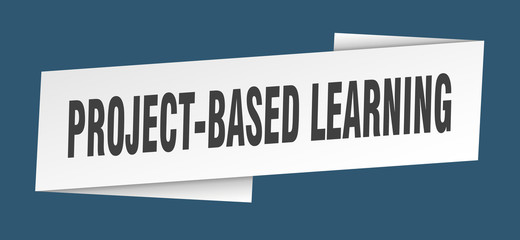 project-based learning banner template. project-based learning ribbon label sign