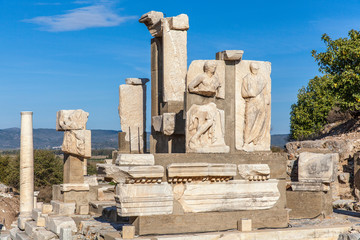 The ruins of the ancient city of Ephesus in Turkey.