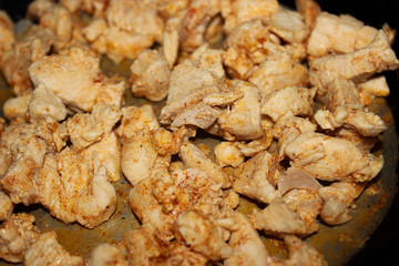 fried chicken pieces