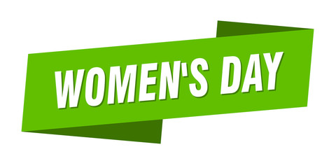 women's day banner template. women's day ribbon label sign