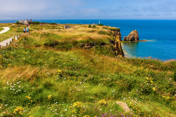 Pointe du Hoc in der Normandie in Frankreich