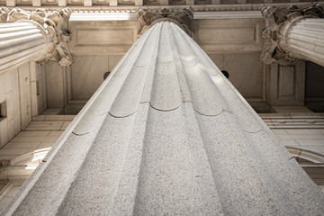 Neoclassical Column on Historic Building