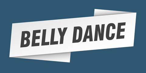 belly dance banner template. belly dance ribbon label sign