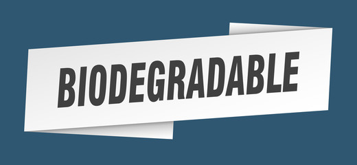 biodegradable banner template. biodegradable ribbon label sign