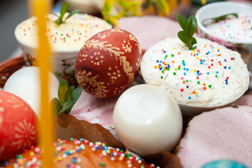 Easter basket. Lviv, Ukraine celebrations.