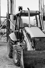 tractor en costruccion 