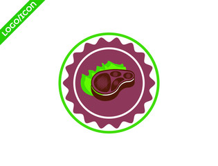 Beef Design element for logo and icon, label, emblem. Vector illustration