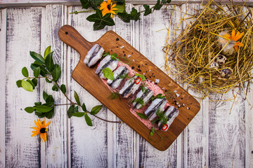 Sandwich with herring