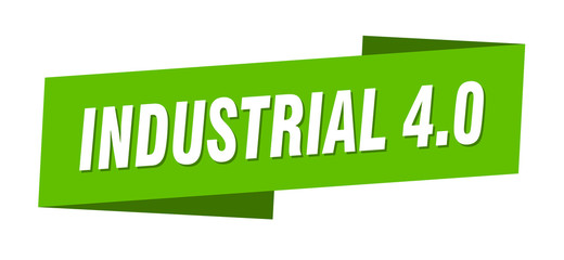 industrial 4.0 banner template. industrial 4.0 ribbon label sign