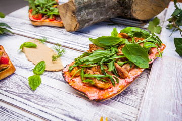sandwich pizza