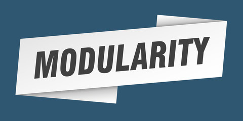 modularity banner template. modularity ribbon label sign
