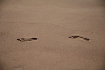 footprints in the sand 