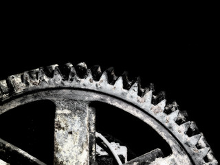 old rusty gear wheel