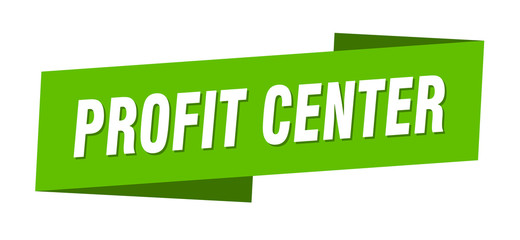 profit center banner template. profit center ribbon label sign