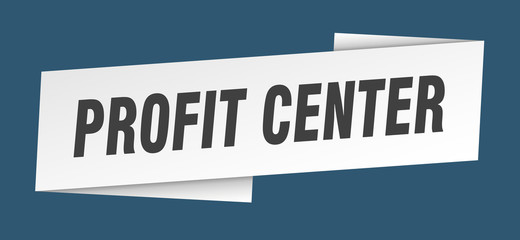 profit center banner template. profit center ribbon label sign