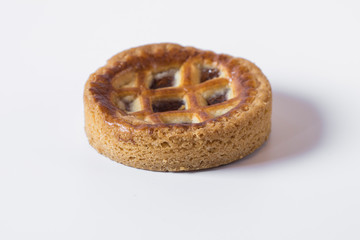 Apple Pie On White Background.