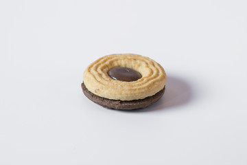 Sweet Cookie on white background.