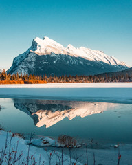 Banff Mount rundle reflection from Vermillion Lakes