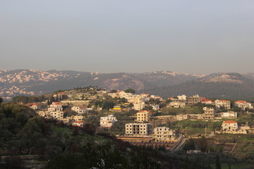 Fototapeta premium panorama of the Village lebanon