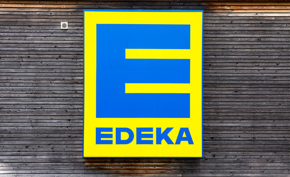 Cadolzburg, Germany- Edeka Market Store