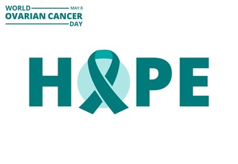 world ovarian cancer day vector graphics