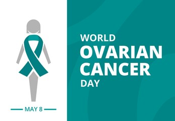 world ovarian cancer day vector graphics