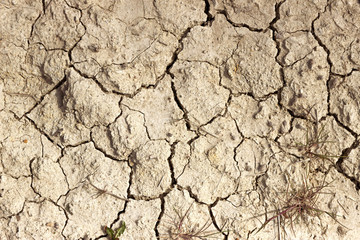 Сracked earth texture. Climate change, drought, protection of nature and the environment.