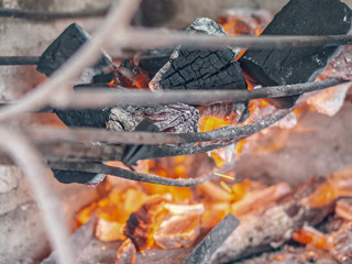 brasas para el asado