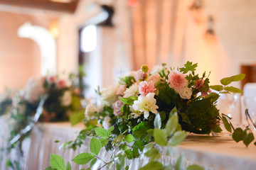 Beautiful floral table decoration for a special occasion