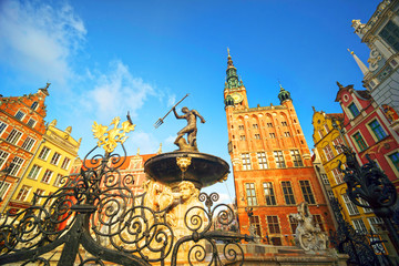 Fountain sea city of Gdansk © panaramka